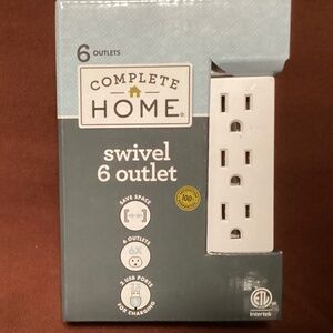 Complete Home Swivel 6 Outlet New
